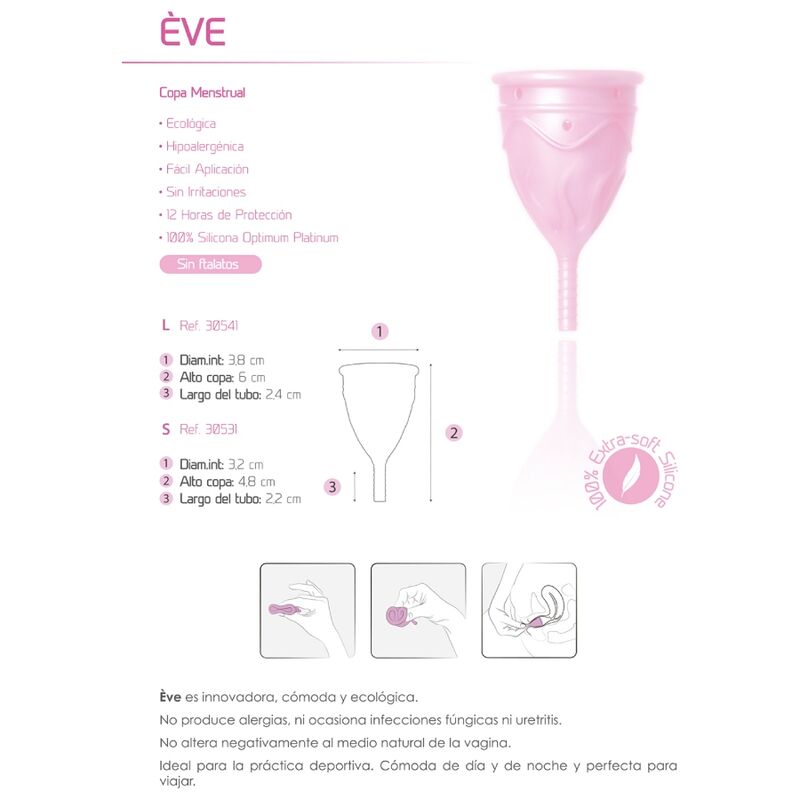 FEMINTIMATE - EVE COPA MENSTRUAL SILICONA TALLA L