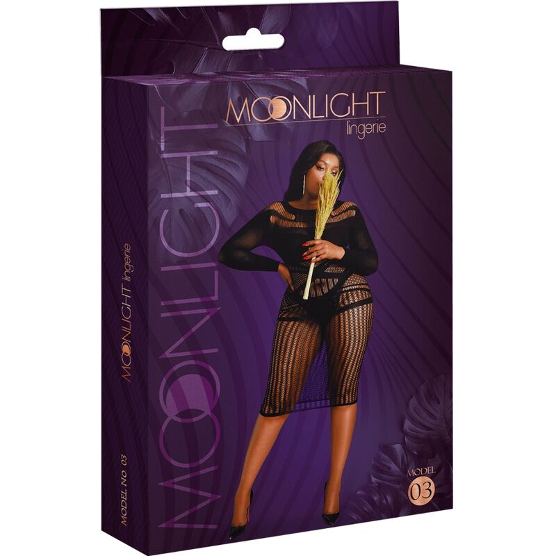 MOONLIGHT - MODELO 3 VESTIDO NEGRO TALLA UNICA / PLUS SIZE