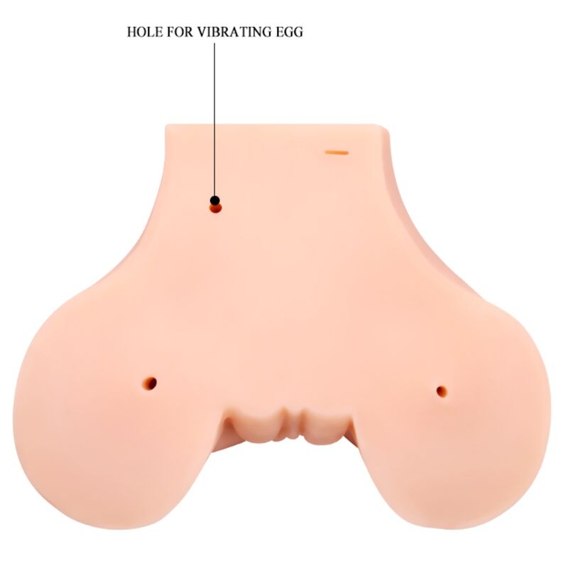 CRAZY BULL - VAGINA Y ANO CON MALLA REALISTA CON VIBRACION