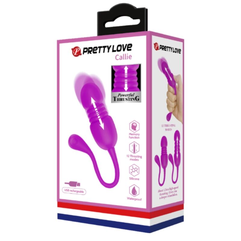 PRETTY LOVE - CALLIE HUEVO VIBRADOR RECARGABLE MORADO