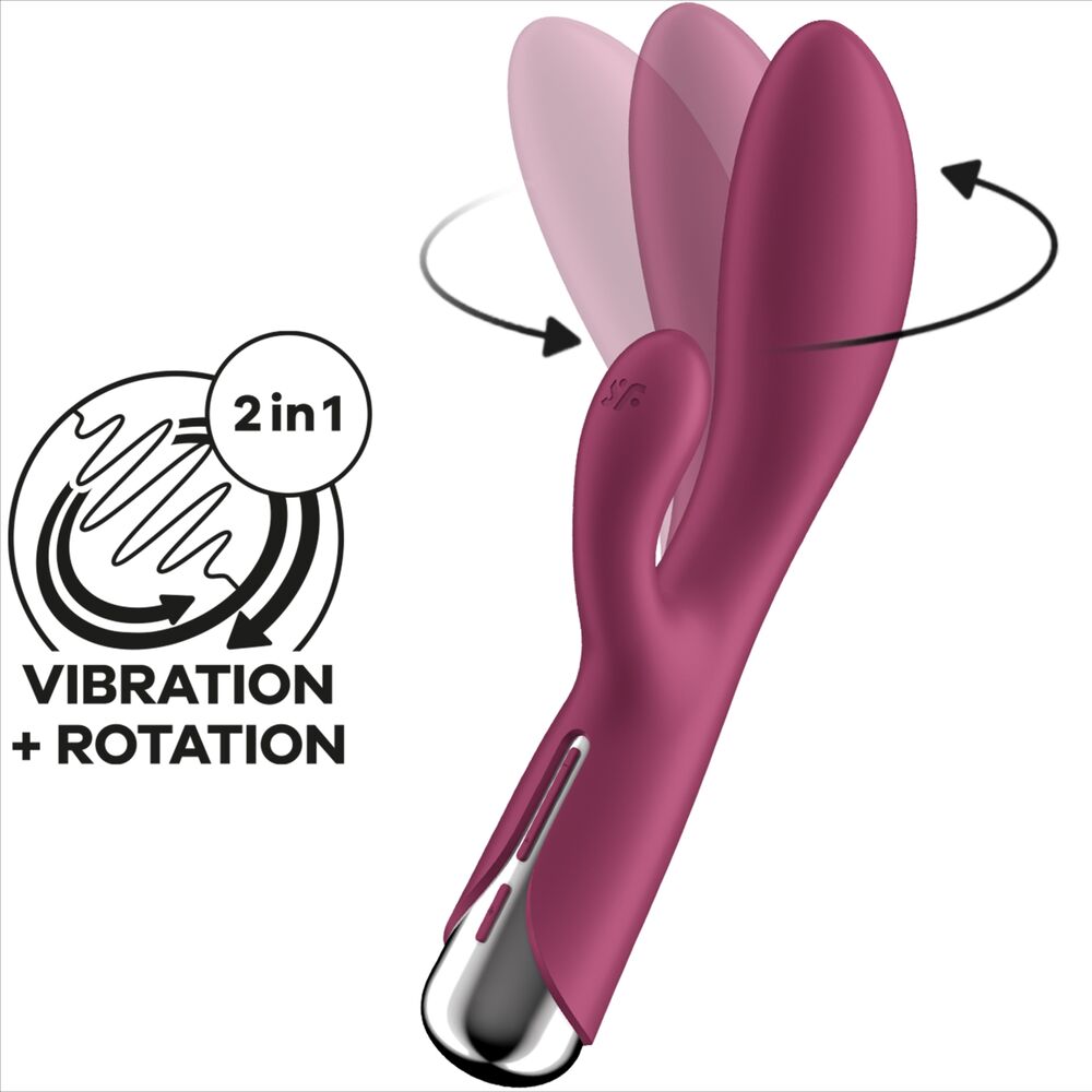 SATISFYER - SPINNING RABBIT 1 CLITORIS AND RED G-SPOT STIMULATION