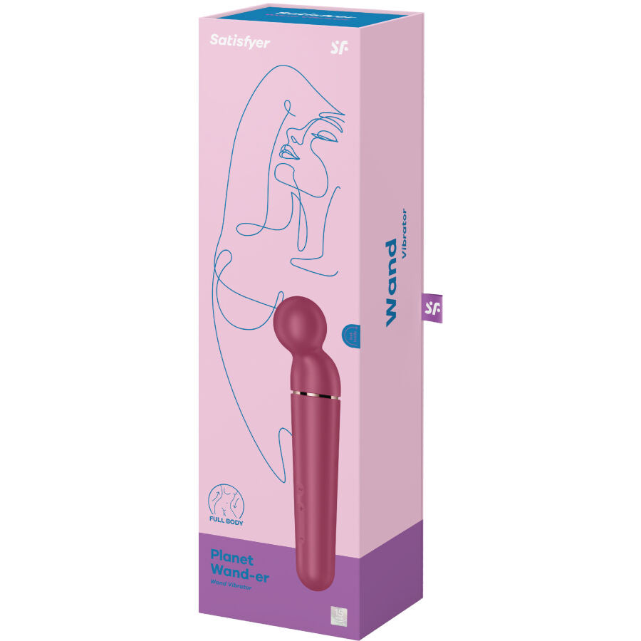 SATISFYER - PLANET WAND-ER BERRY VIBRATOR MASSAGER