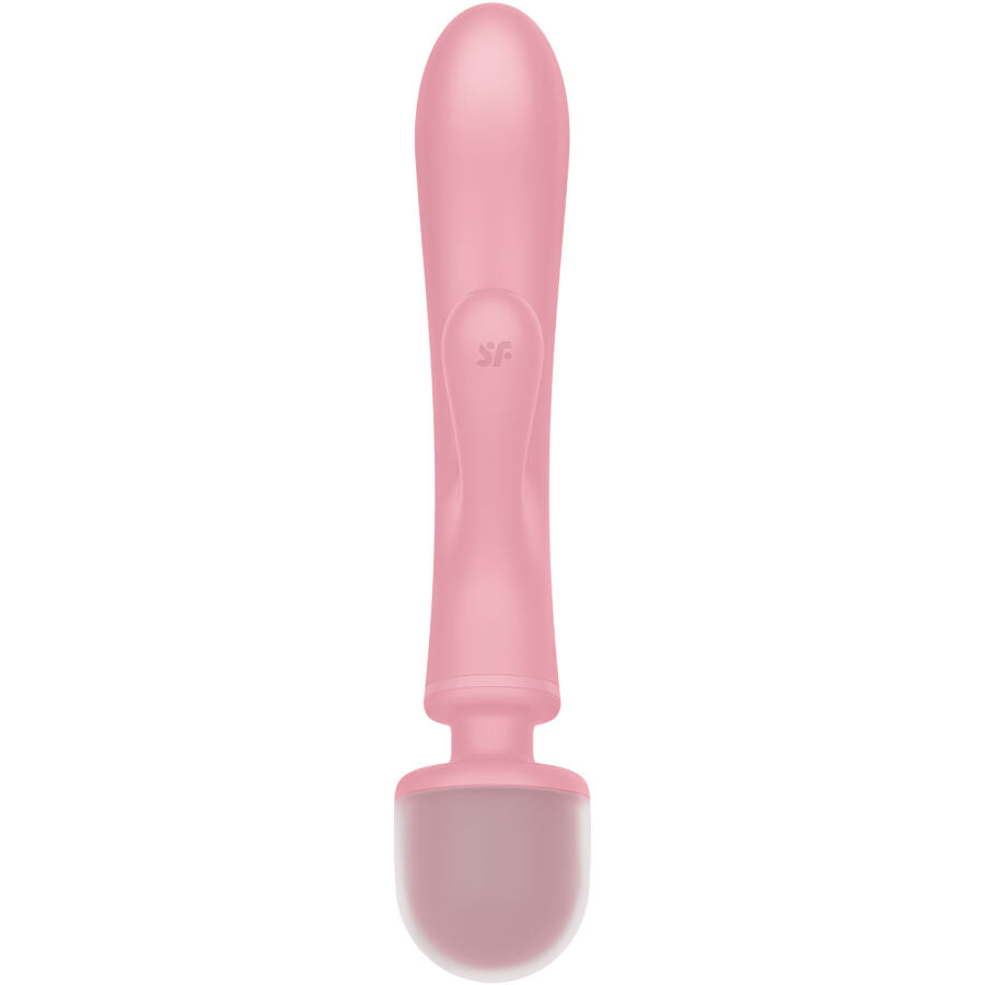 SATISFYER - TRIPLE LOVER MASAJEADOR VIBRADOR RABBIT ROSA