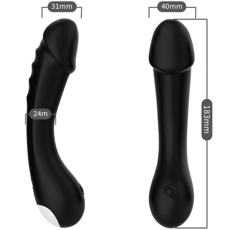 ARMONY - DILDO VIBRADOR PUNTO G SILICONA NEGRO