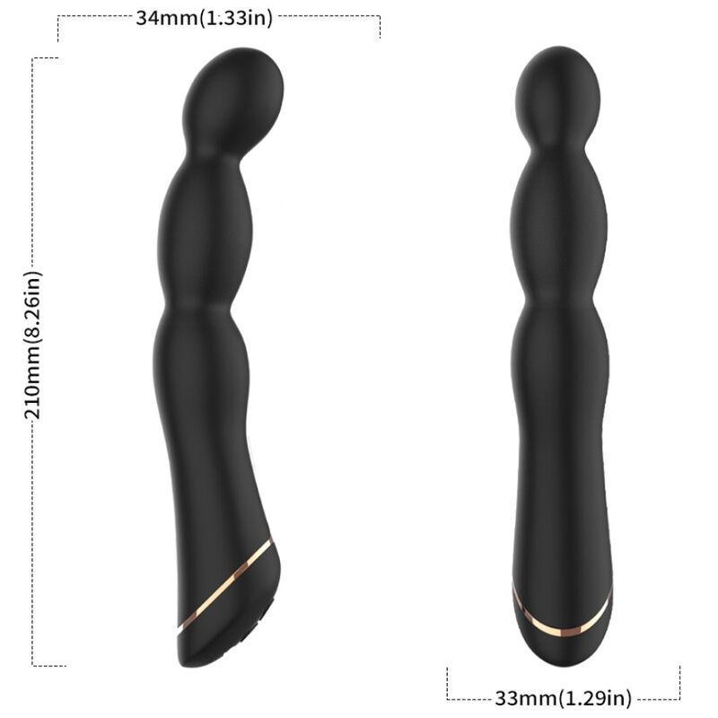 ARMONY - BAMBU VIBRADOR AJUSTABLE NEGRO