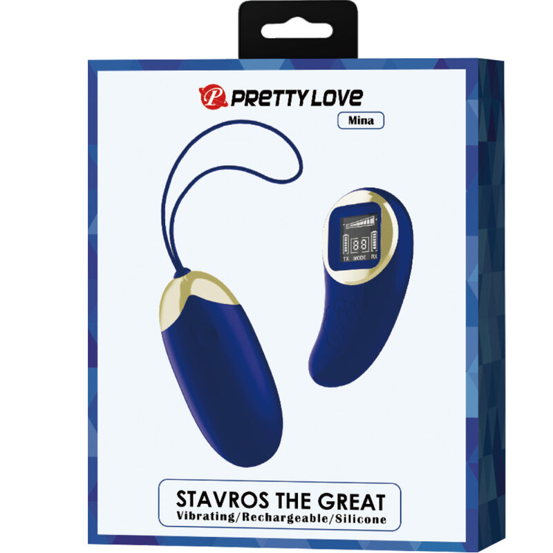 PRETTY LOVE - MINA HUEVO VIBRADOR CONTROL REMOTO AZUL