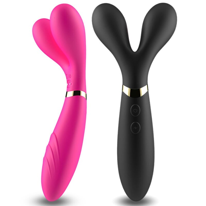 ARMONY - Y-WAND MASAJEADOR & VIBRADOR CABEZA DOBLE NEGRO