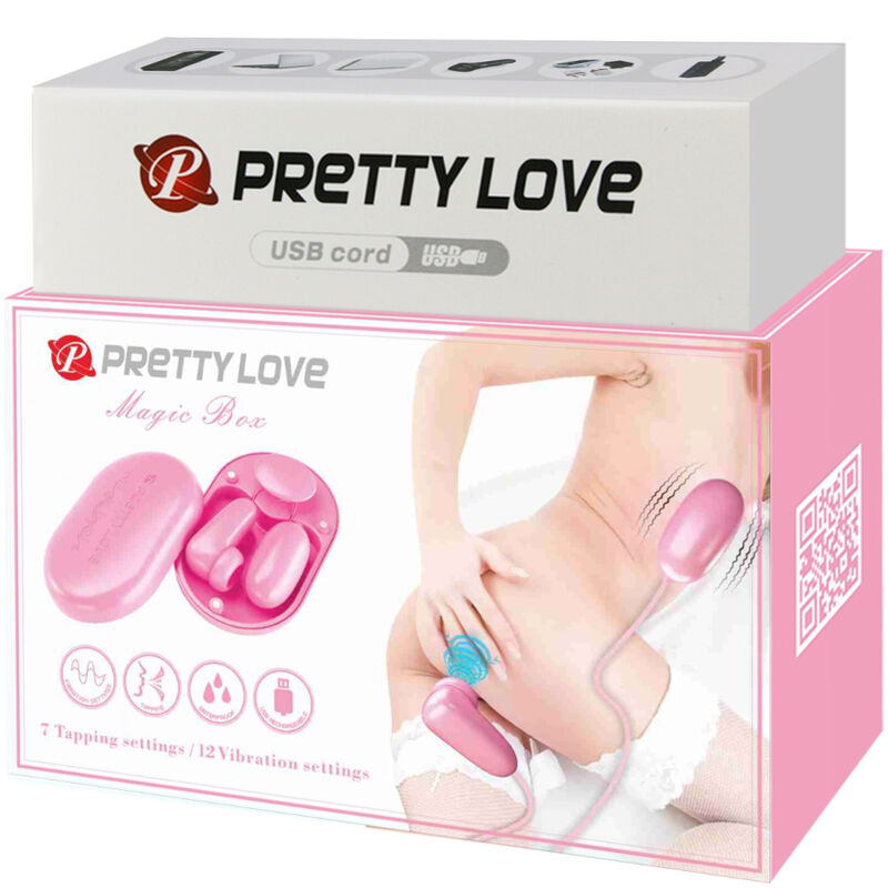 PRETTY LOVE - MAGIC BOX VIBRATING BULLET &amp; PINK STIMULATOR