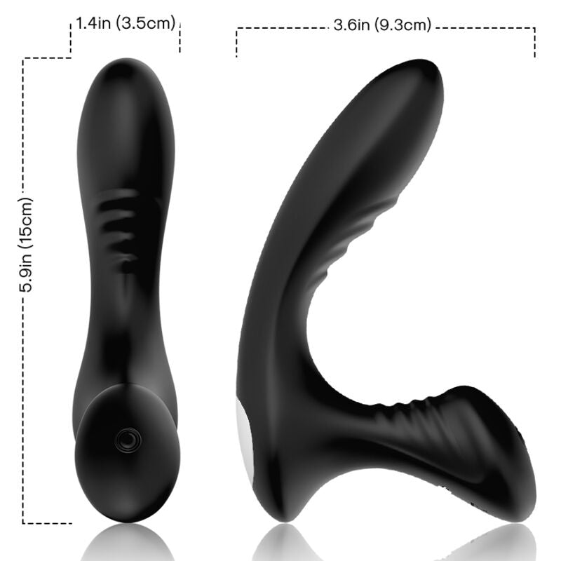 ARMONY - STORM VIBRADOR ANAL PROSTATA & PLUG CONTROL REMOTO NEGRO