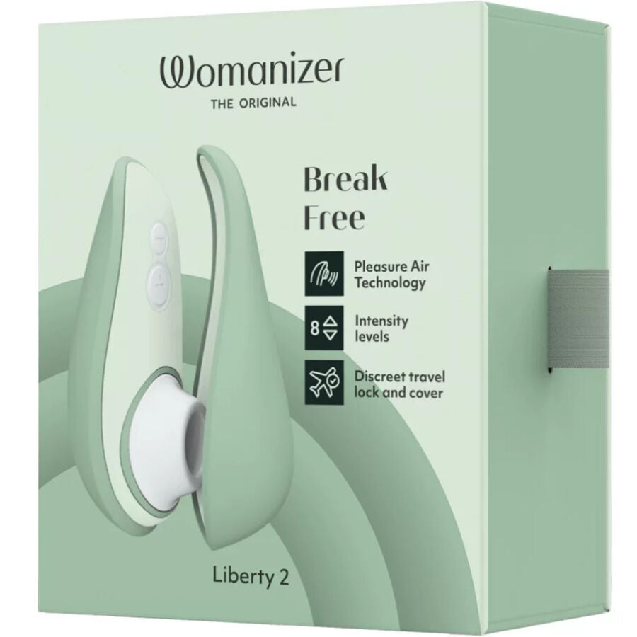 WOMANIZER - LIBERTY 2 ESTIMULADOR & SUCCIONADOR CLITORIS VERDE CLARO