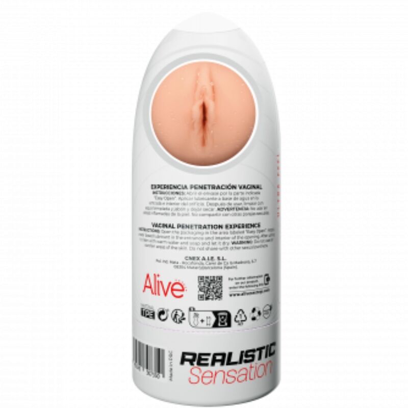 ALIVE - FLEX MASTURBADOR MASCULINO VAGINA TALLA M