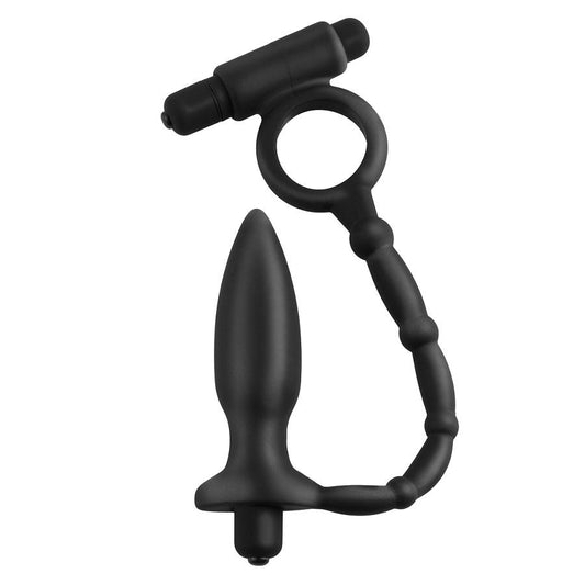 ANAL FANTASY - MINI ANAL STIMULATOR WITH RING AND VIBRATING BULLET