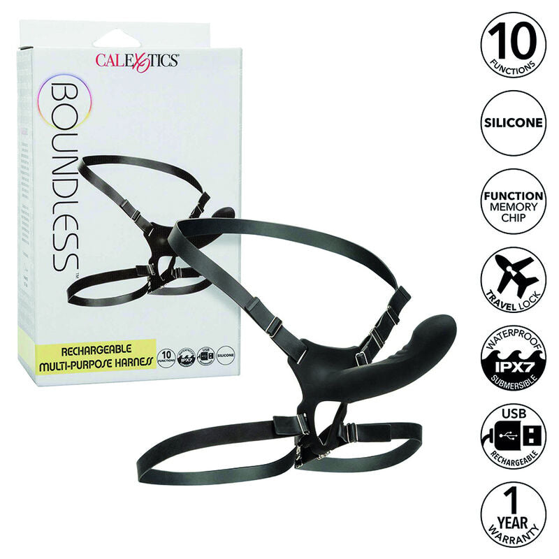 CALEXOTICS - BOUNDLESS RECHARGEABLE MULTIPOSITION HARNESS