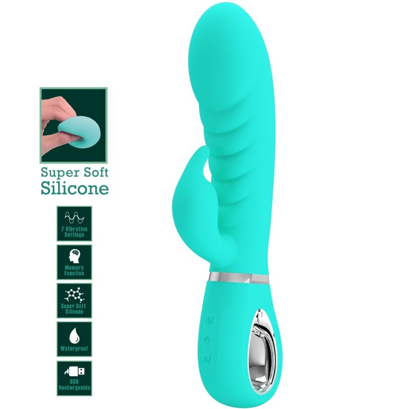 PRETTY LOVE - PRESCOTT MULTIFUNCTION G-SPOT VIBRATOR WATER GREEN