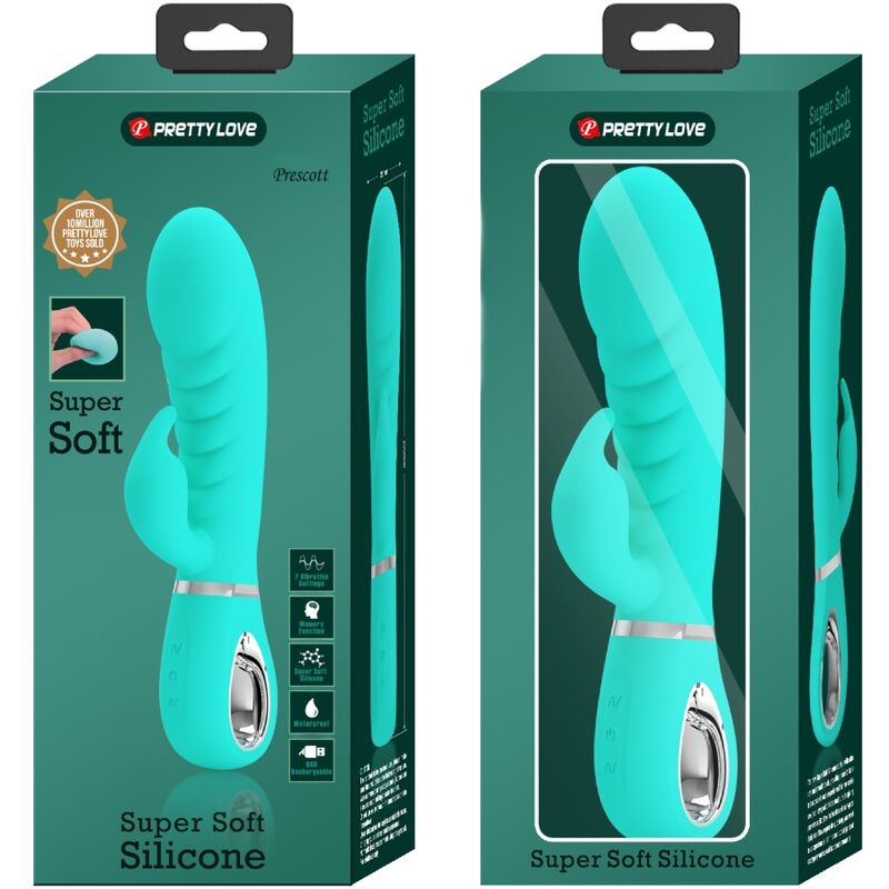 PRETTY LOVE - PRESCOTT MULTIFUNCTION G-SPOT VIBRATOR WATER GREEN