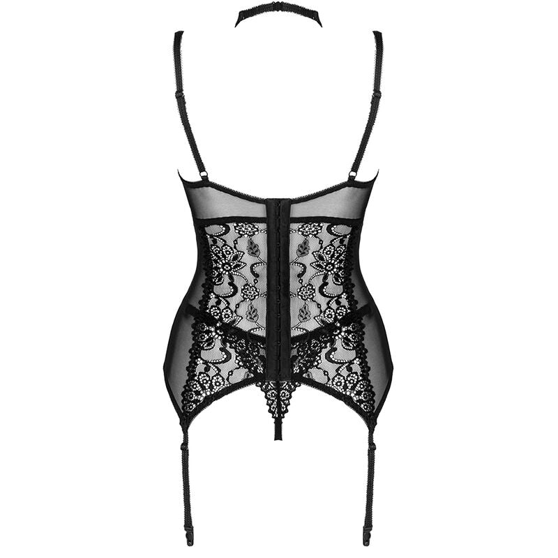 LIVCO CORSETTI FASHION - GIELLANDRA FOR THE SENSES COLLECTION CORSET + PANTY BLACK S/M