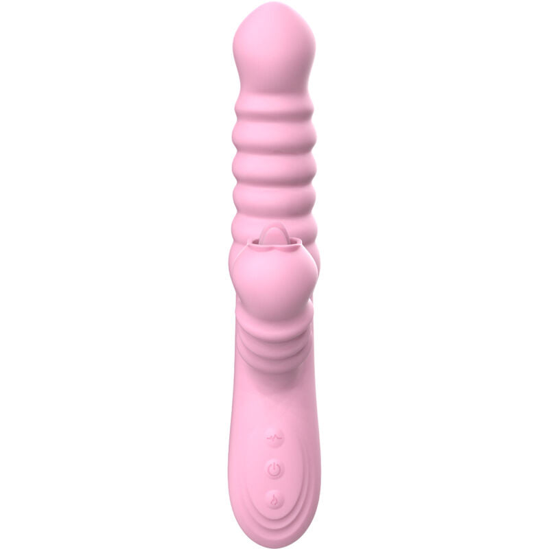 ARMONY - VIBRADOR MULTIFUNCION CON LENGUA ESTIMULADORA EFECTO CALOR ROSA