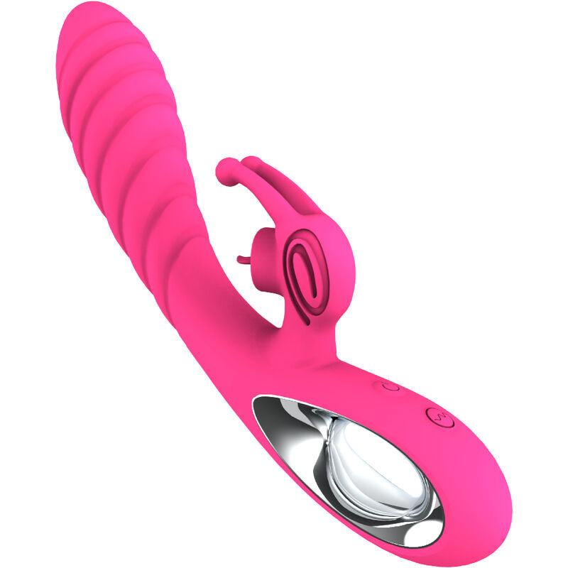 ARMONY - VICKY VIBRADOR RABBIT CON LENGUA PULL RING FUCSIA