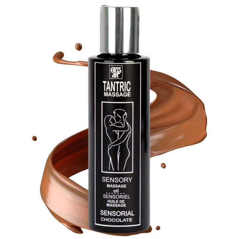 EROS-ART - ACEITE MASAJE TANTRICO NATURAL Y AFRODISÍACO CHOCOLATE 100 ML