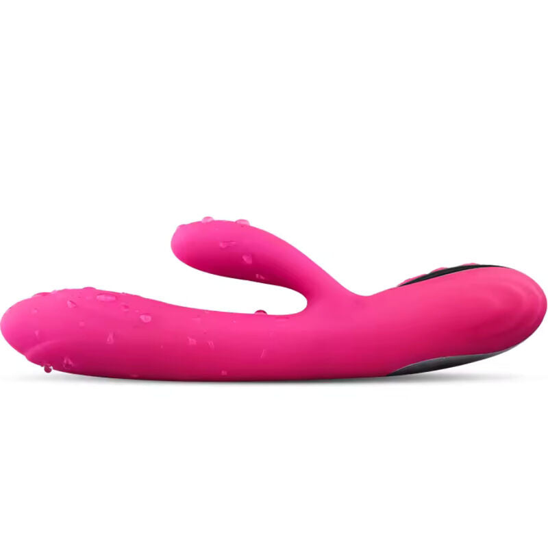 ARMONY - VIBRADOR & ESTIMULADOR FLEXIBLE EFECTO CALOR FUCSIA