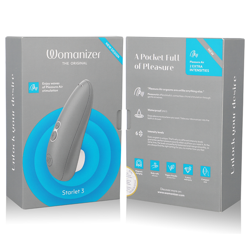 WOMANIZER - STARLET 3 ESTIMULADOR CLÍTORIS GRIS