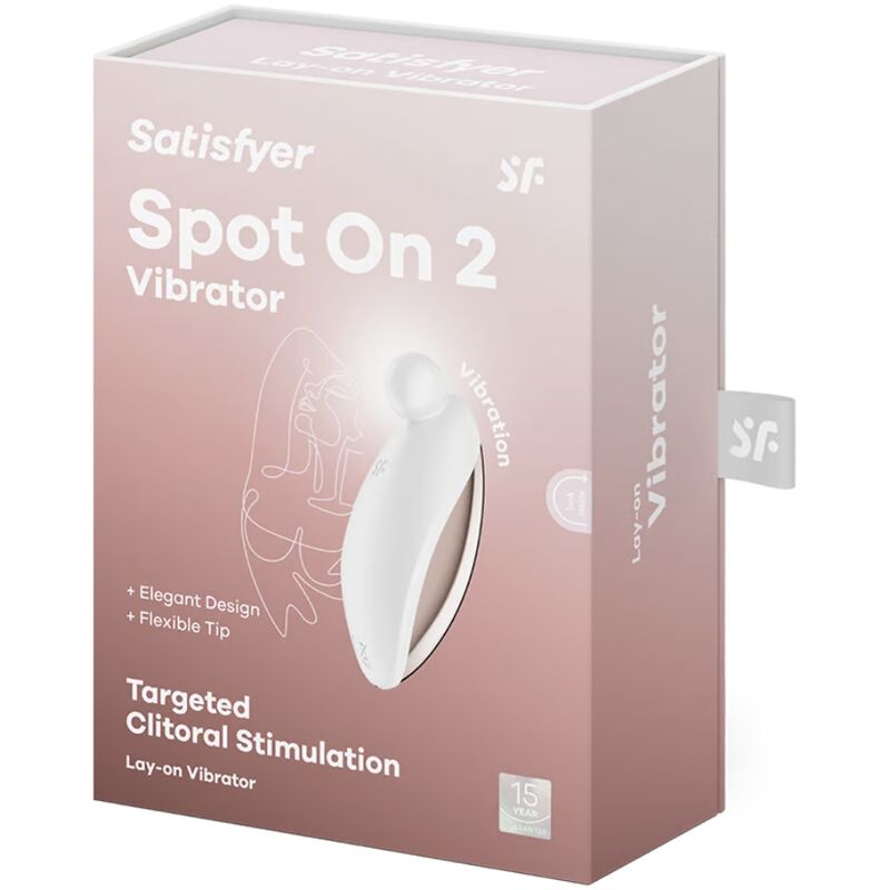 SATISFYER - SPOT ON 2 VIBRADOR LAY-ON BLANCO