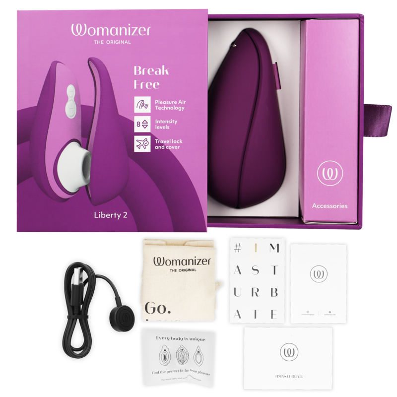 WOMANIZER - LIBERTY 2 ESTIMULADOR & SUCCIONADOR CLITORIS VERDE CLARO