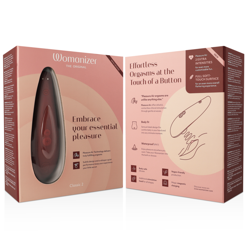 WOMANIZER - CLASSIC 2 BURGUNDY CLITORIS STIMULATOR