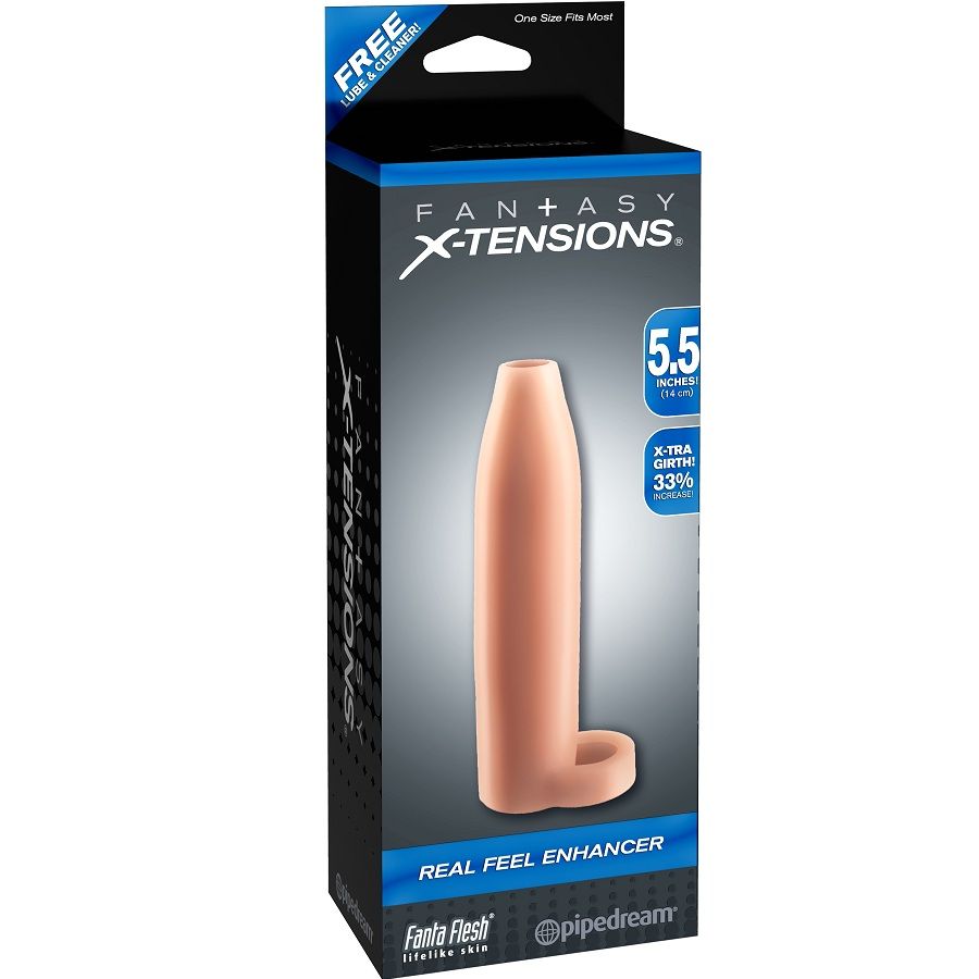 FANTASY X- TENSIONS - REAL FEEL PENIS EXTENSION M 