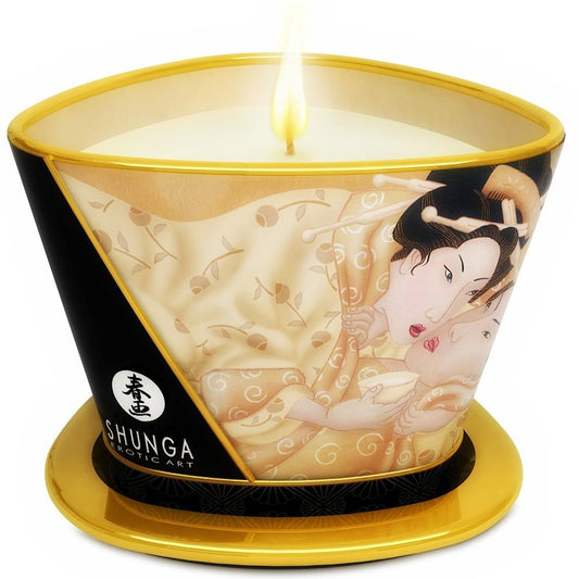 SHUNGA - MINI CARESS BY CANDELIGHT VELA MASAJE VAINILLA 170 ML