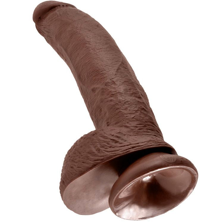 KING COCK - 9 PENE REALISTICO MARRON 22.9 CM