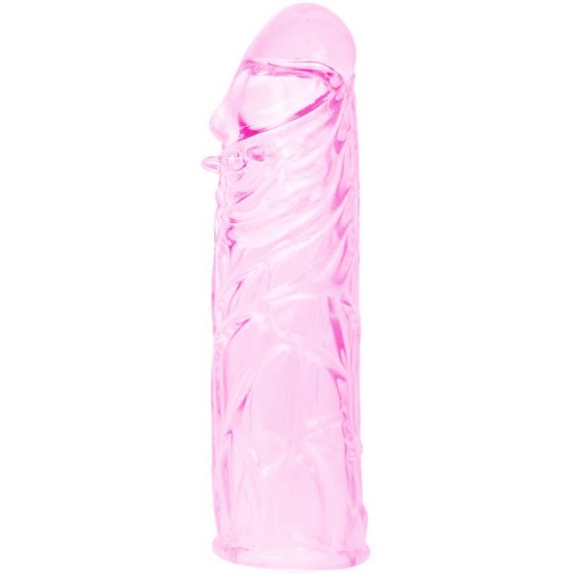 DANCE - PINK STIMULATING SILICONE PENIS COVER 13 CM