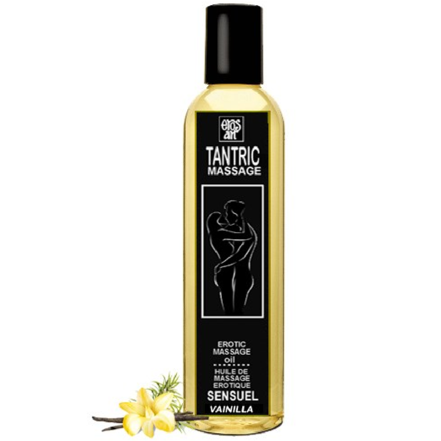 EROS-ART - ACEITE MASAJE TANTRICO NATURAL Y AFRODISÍACO VAINILLA 200 ML