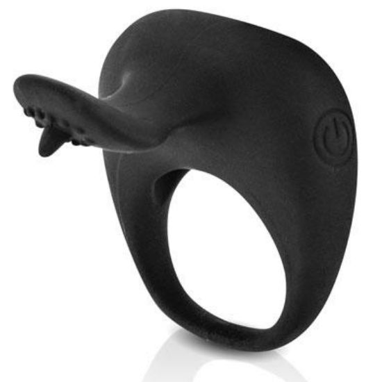 PRETTY LOVE - ANILLO VIBRADOR THIMBLE NEGRO