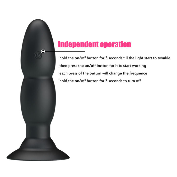 PRETTY LOVE - VIBRATOR PLUG AND ROTATION BY REMOTE CONTROL