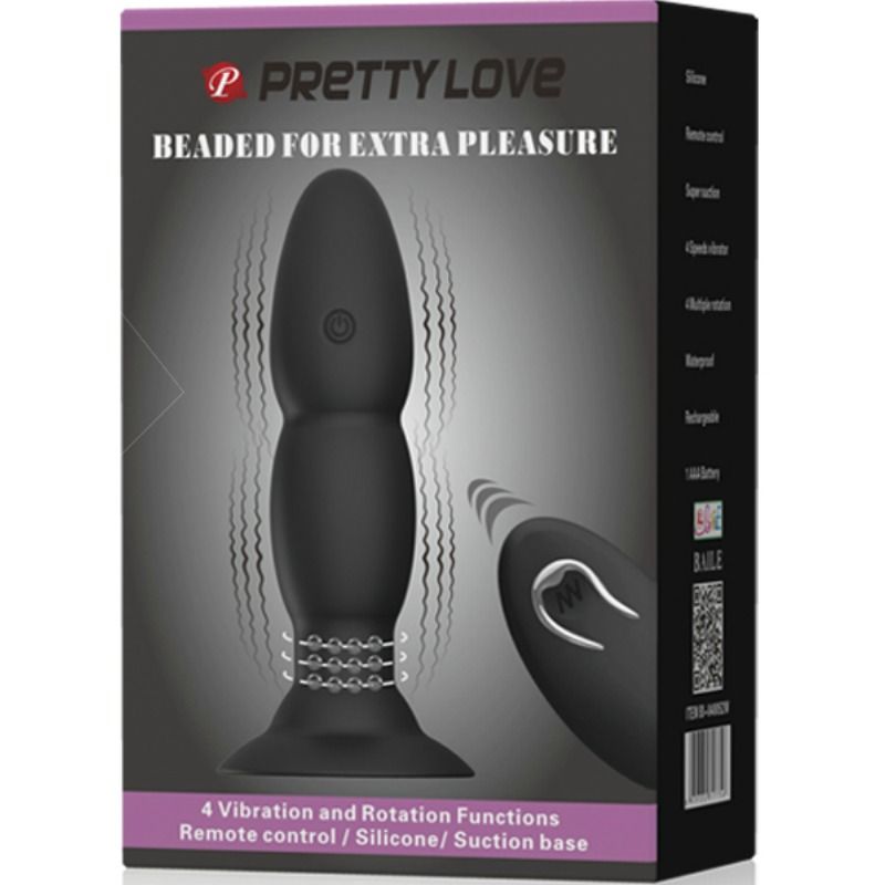 PRETTY LOVE - VIBRATOR PLUG AND ROTATION BY REMOTE CONTROL