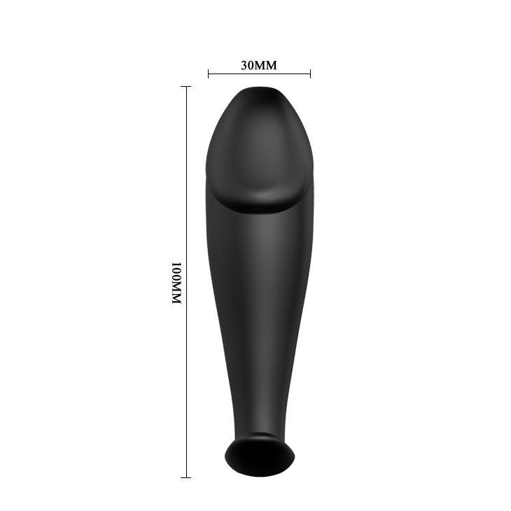 PRETTY LOVE - SILICONE ANAL PLUG FORM PENIS AND 12 VIBRATION MODES BLACK