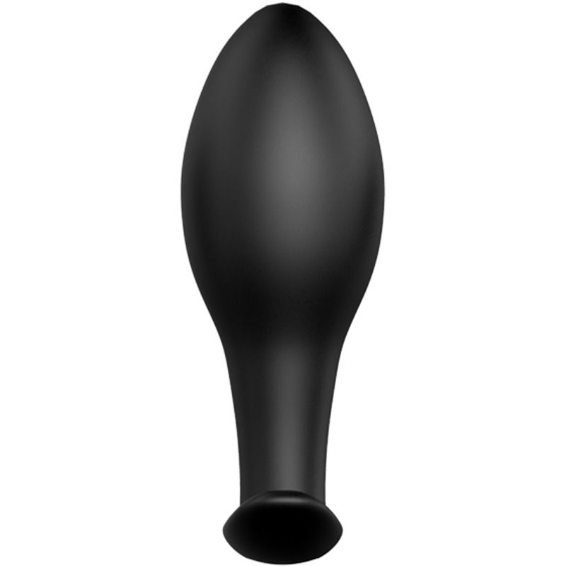 PRETTY LOVE - ANCHOR FORM SILICONE ANAL PLUG 12 VIBRATION MODES BLACK