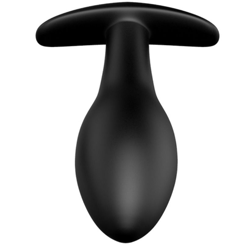 PRETTY LOVE - ANCHOR FORM SILICONE ANAL PLUG 12 VIBRATION MODES BLACK