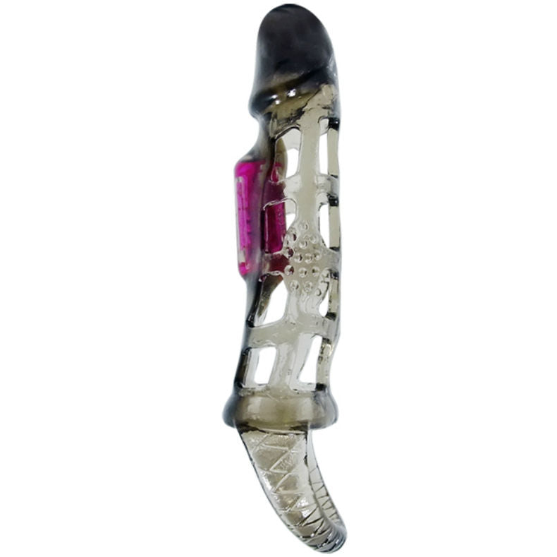 BAILE - FUNDA EXTENSORA PENE CON VIBRACION Y STRAP 13.5 CM