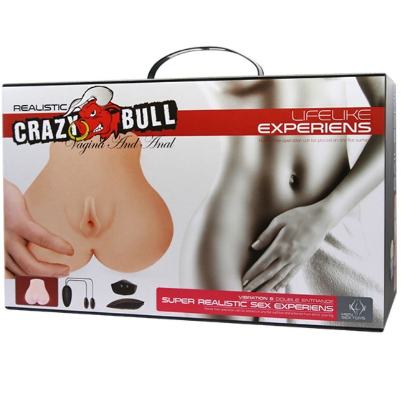 CRAZY BULL - VAGINA Y ANO REALISTICOS CON VIBRACION POSICION 7