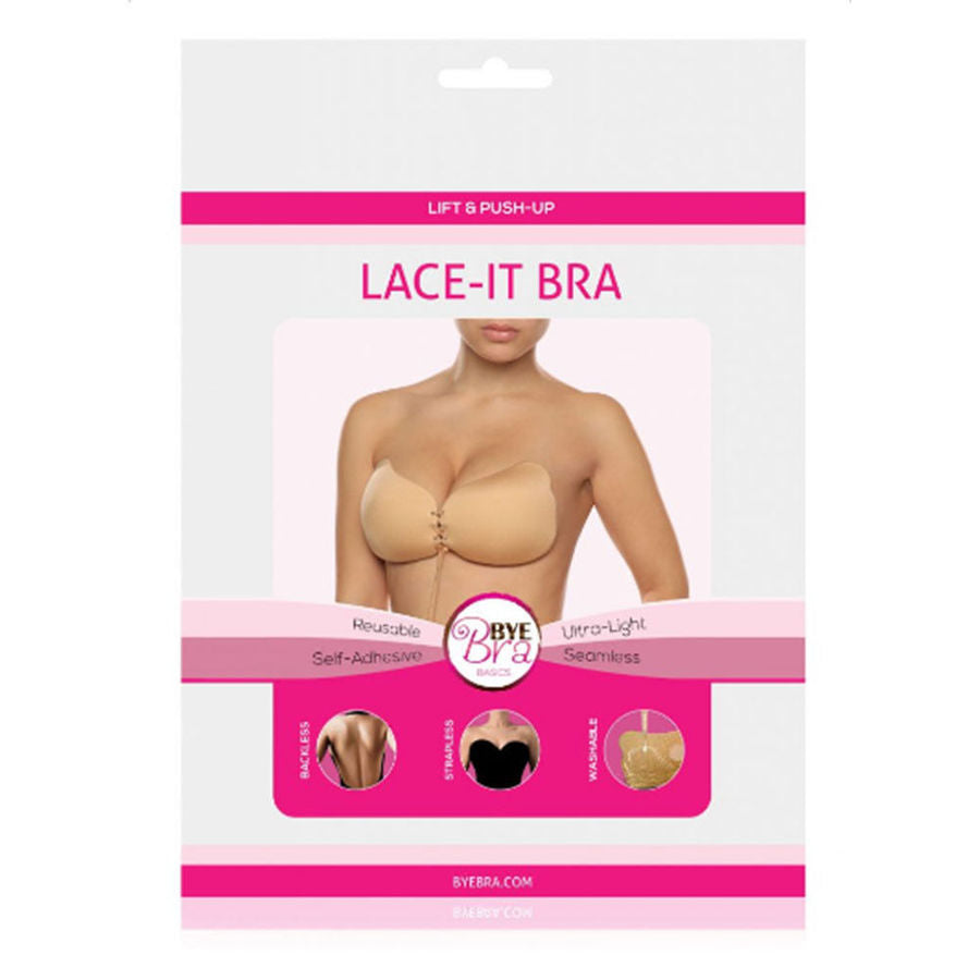 BYE-BRA - LACE-IT PUSH-UP ENHANCEMENT BLACK D CUP