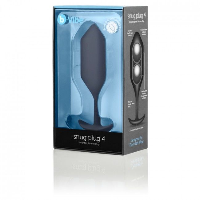 B-VIBE - SNUG PLUG ANAL 4 NEGRO