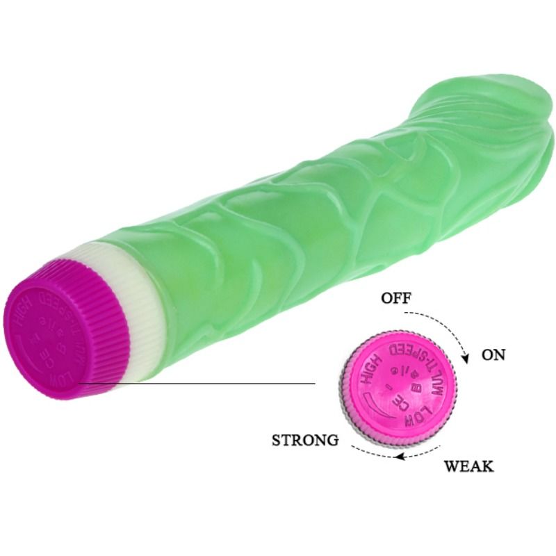 BAILE - WAVES OF PLEASURE VIBRADOR 23 CM VERDE