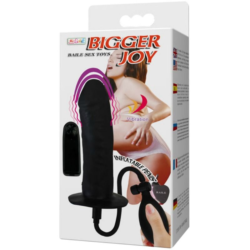 BAILE - BIGGER JOY PENE HINCHABLE CON VIBRACION 16 CM