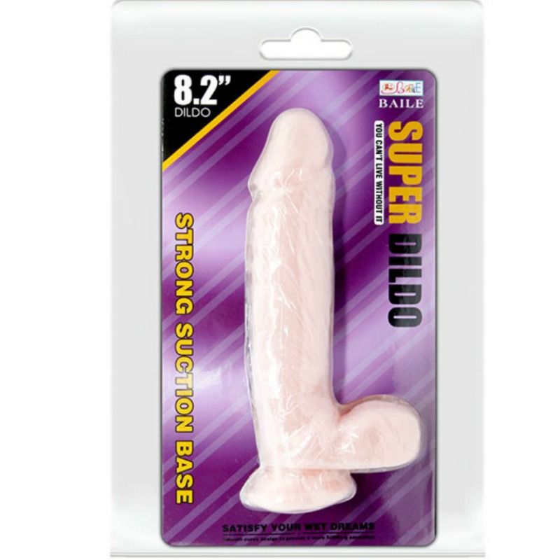 BAILE - SUPER DILDO REALISTICO NATURAL 21.5 CM