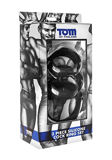 TOM OF FINLAND - 3 SET ANILLOS SILICONA