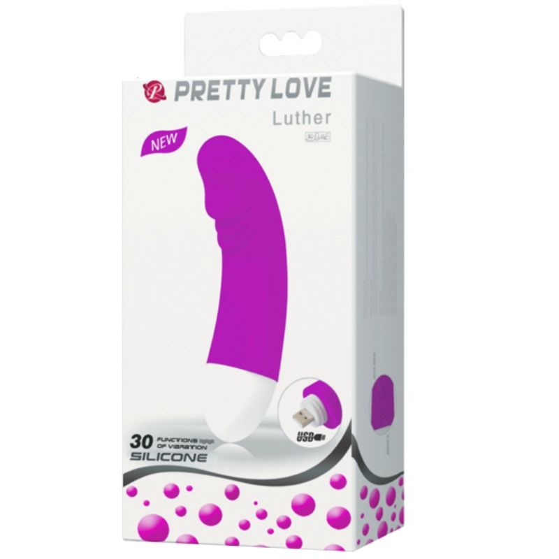 PRETTY LOVE - LUTHER MINI VIBRADOR 30 MODOS VIBRACION