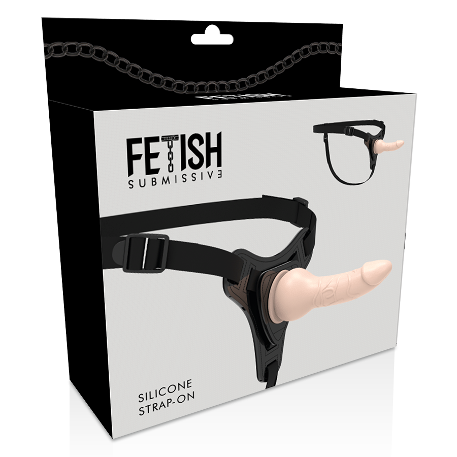 FETISH SUBMISSIVE HARNESS - FLESH REALISTIC SILICONE 16CM