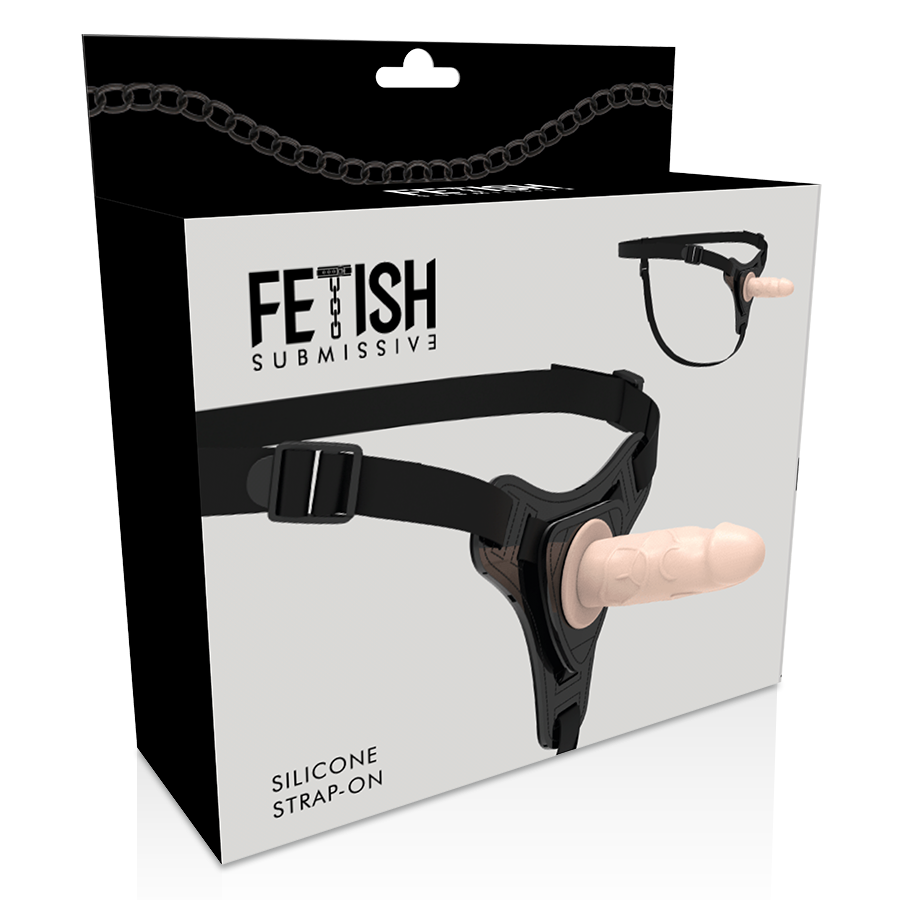 FETISH SUBMISSIVE HARNESS - FLESH REALISTIC SILICONE 12.5 CM